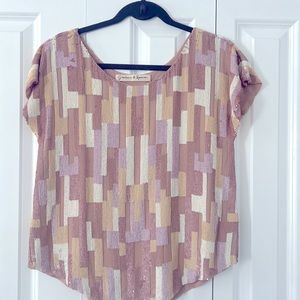 Graham & Spencer sequined blouse